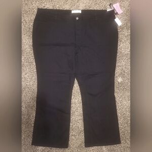 Fashion Bug Black Jeans Plus Sz 32WP Secret Slimmer Nwt